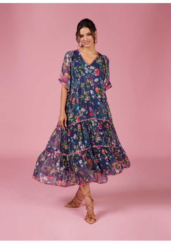 Fleur Presse Midi Dress