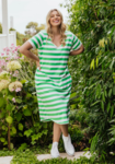 Maeve Midi Dress- Stripe