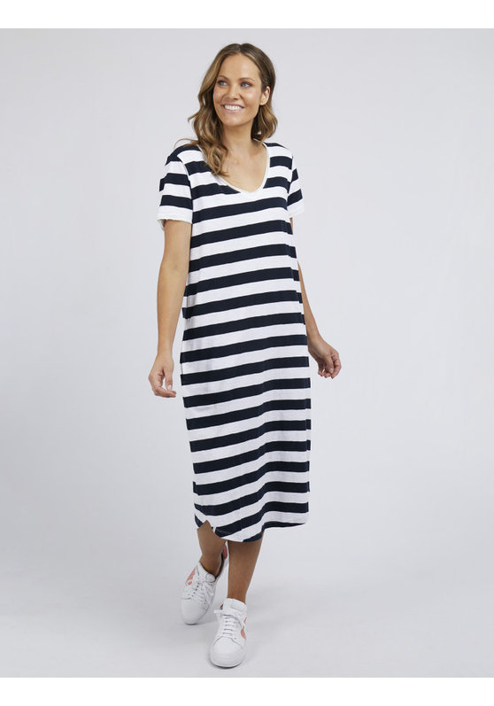 Maeve Midi Dress- Stripe