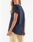 Rib V Neck Tee