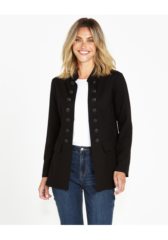 Sammie Collarless Women's Military Jacket