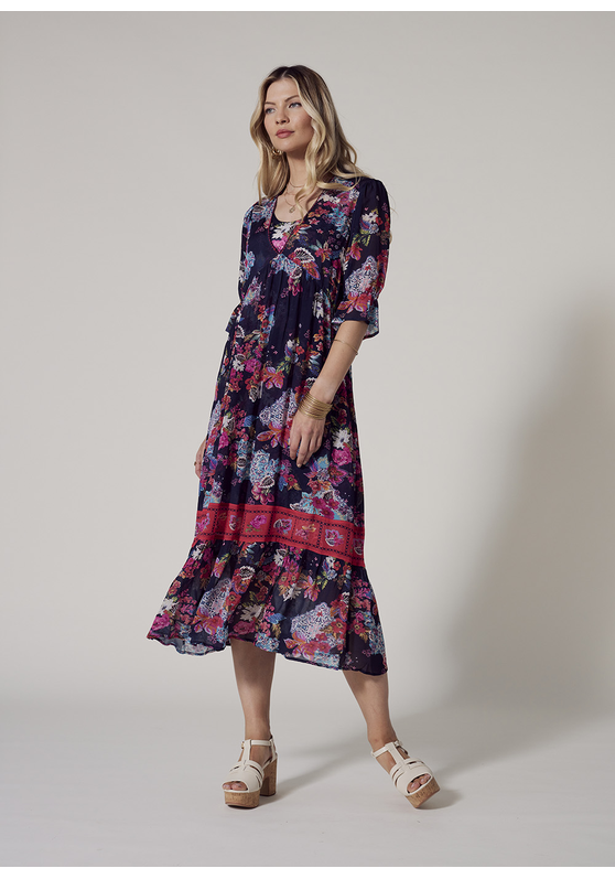 Matera Sheer Midi Dress