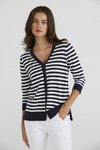 Shell Stripe Cardi