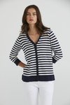 Shell Stripe Cardi