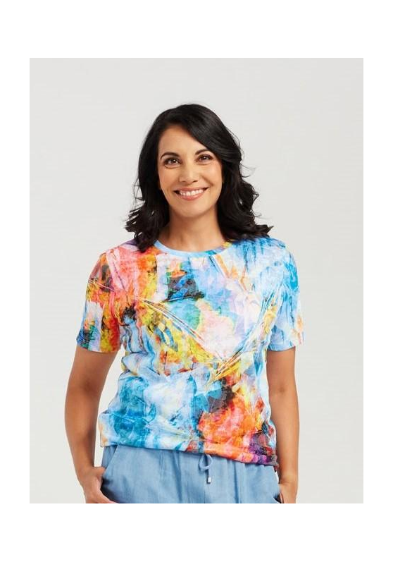 BSQ9040 Diamond Multi Colour Women's Tee