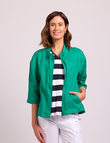 Relaxed Zip Front Jacket