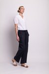 Wide Leg Pull On Trousers