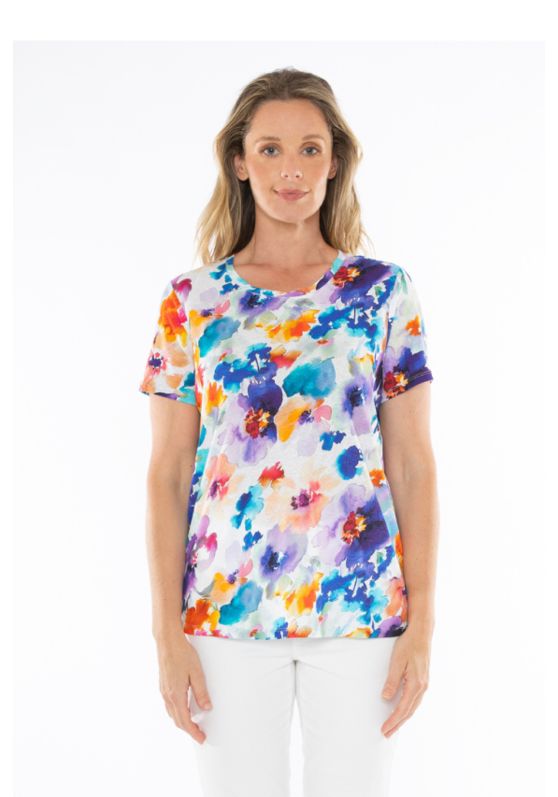 Santorini Bloom Women's Top