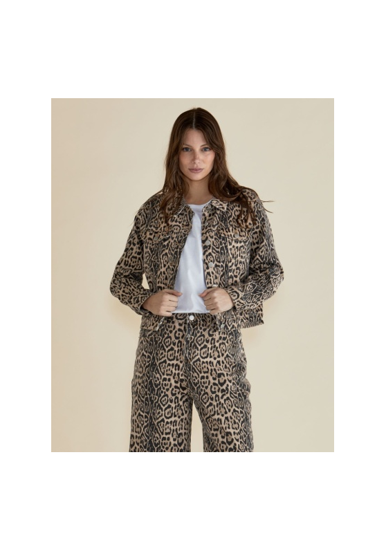 Betty Basics Lucca Leopard Print Jacket