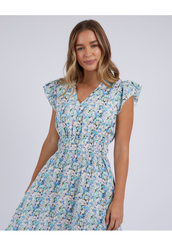 Rosette Floral Dress