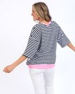 Mazie Stripe Ringer Sweat