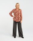 Havana Pintuck Blouse